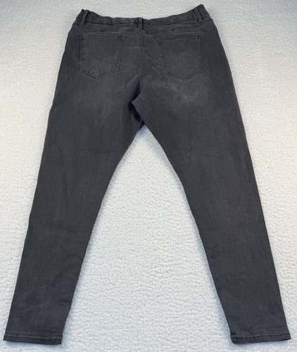 Bandolino Women's Size 16 Smooth Operator High Rise Skinny Jeans Charcoal Gray - Picture 2 of 9