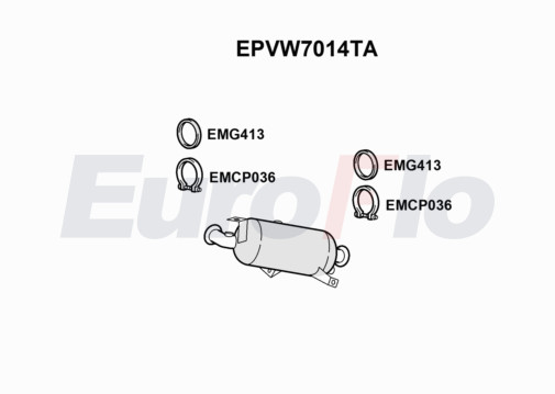 Diesel Particulate Filter DPF fits VW CARAVELLE Mk5 2.0D 09 to 15 CFCA Soot New