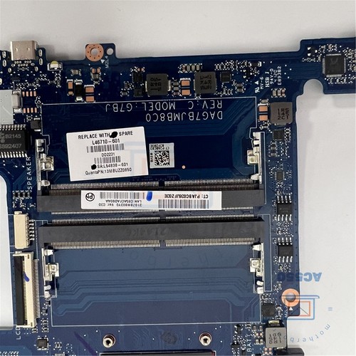 For HP TPN-Q120 Pavilion 15-CW Motherboard DAG7BJMB8C0 L54884-601 Ryzen7 3700U - Picture 2 of 6