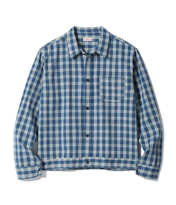 SUN SURF Lot No. US15901 UNION SUPPLY PALAKA CHECK SHIRT BLOUSE