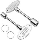 2 PCS 3-inch Gas Fireplace Key Fits 1/4" and 5/16" Turn Ball Valve Chrome