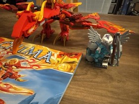 LEGO LEGENDS OF CHIMA: Flinx's Ultimate Phoenix (70221) Used, Complete, No box