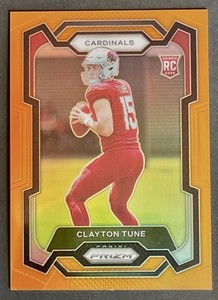 2023 Panini Prizm Clayton Tune /249 Rookie Orange Prizm RC #302 Cardinals
