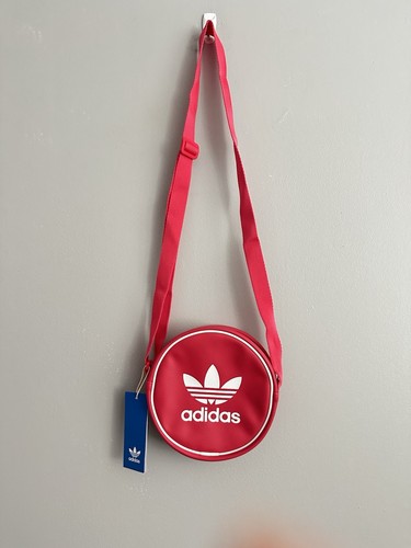 New adidas Originals Adicolor Classic Round Bag Unisex Casual Active Pink IS4548