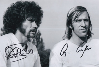 Paul Breitner Günter Netzer großes Foto 2 x original signiert