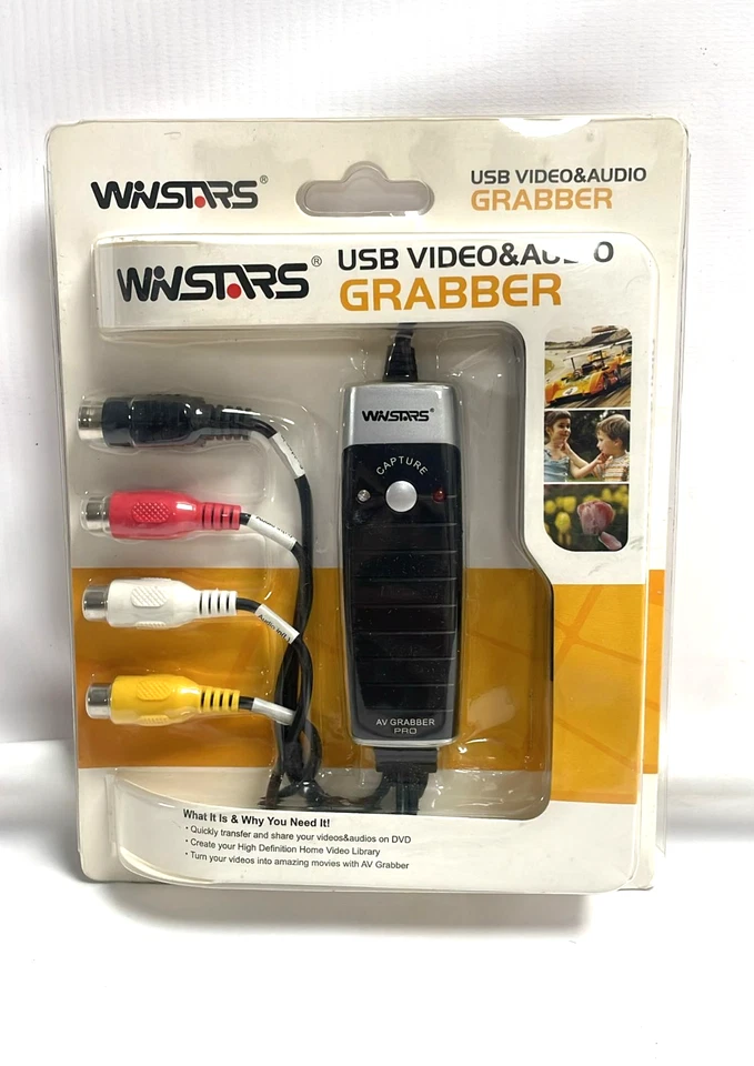 Winstars USB Video & Audio Grabber - Capture VHS, DVD, SVCD, Hi8 to PC - Image 2 of 3