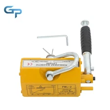 440lbs/200kg Permanent Magnetic Lifter 2.5 Safety Factor Yellow Lifting Magnet
