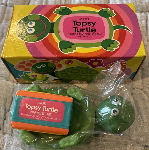 New Vintage Avon Soap Topsy Turtle Soap Dish and Soap Cute And Unopened! - Picture 2 of 5