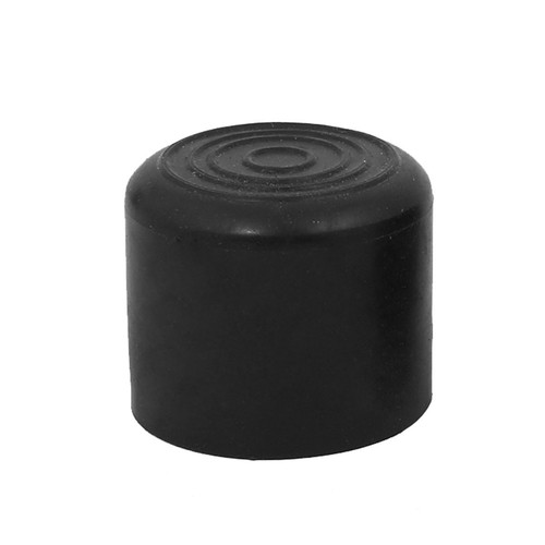 30mm Dia Black PVC Rubber Round Cabinet Leg Insert Cover Protector