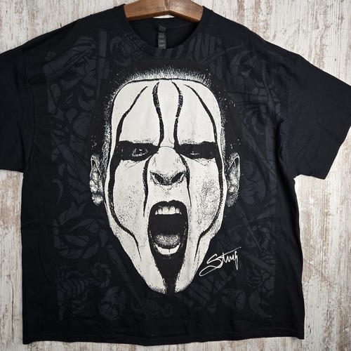 Camiseta Sting AEW Crate "Farewell" 4XL Gildan Tag - Imagen 1 de 14