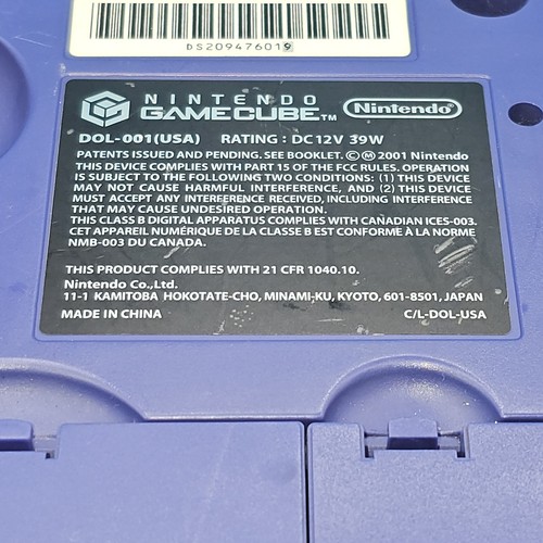Indigo Nintendo GameCube System Console with Power supply - Tested Working - Picture 4 of 7
