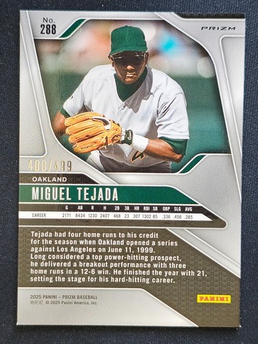 Béisbol Panini Prizm 2025 Pulsar Prizm/499 paralelo completa el conjunto que elijas - Imagen 104 de 110