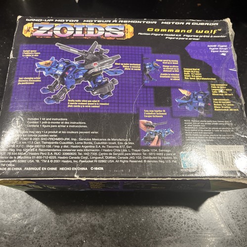 Zoids Blue Command Wolf RZ-042 Figure, 1/72 Original Box Hasbro Incomplete - Picture 5 of 14