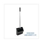 Boardwalk Lobby Dust Pan 11.75 x 37 34" Handle Plastic/Aluminum Black