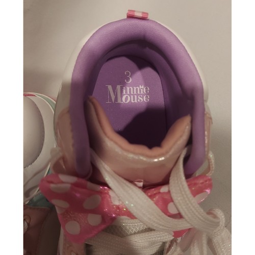 Disney Niñas Minnie Mouse Zapatillas Alta Iluminadas Talla 3 Nuevas con Etiquetas - Imagen 10 de 12