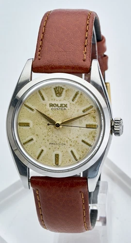 Rolex Oyster Precision ‘1957’ Rare Stainless Steel Gents Ref 6422 Vintage Watch