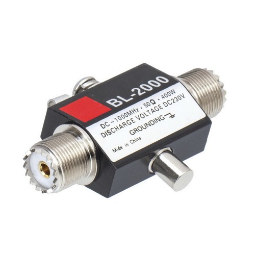 Iron BL-2000 Coaxial Thunder Arrestor PL259 Female To PL259 Female Connector - Zdjęcie 3 z 6