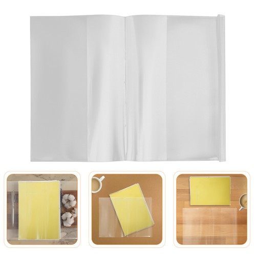  50 Stück Clear Book Cover: Wasserdichte Kunststoff 22k Lehrbuch Hülle - Transparent - Bild 2 von 12