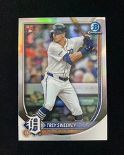 2025 Bowman Chrome Red Rookie Refractor #25 Trey Sweeney RC Tigers LXHM