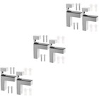 3 PCS Wall Mount Glass Shelf Bracket Heavy Duty Floating Brackets