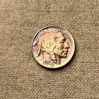 1930-S Buffalo Nickel 5C Rainbow Toned Choice BU #QA