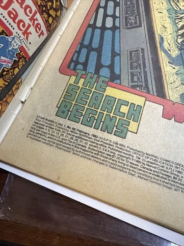 Star Wars #68 Boba Fett Marvel 1983 Mandalorian Newsstand Torn Cover - Picture 5 of 5
