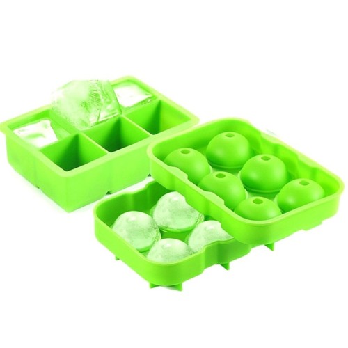 Round Square Ice Cube Trays Ice Cube Makers Reusable Ice Cube Tools for Kitchen - Picture 7 of 12