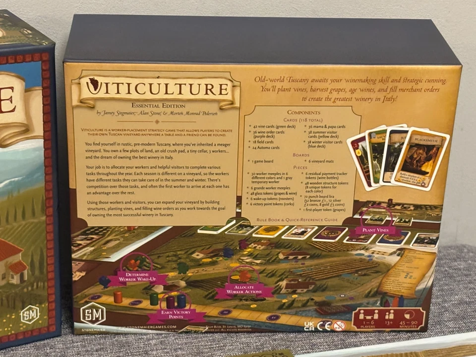 Viticulture Essential Edition 2015 Stonemaier Games STM105 Vineyard Mgmt Game - Image 3 of 4