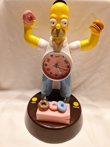 Reloj despertador animado Homer Simpson - 2004 - todavía funciona muy bien