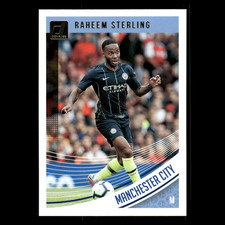 Raheem Sterling #39 2019 Donruss Manchester City Soccer Card