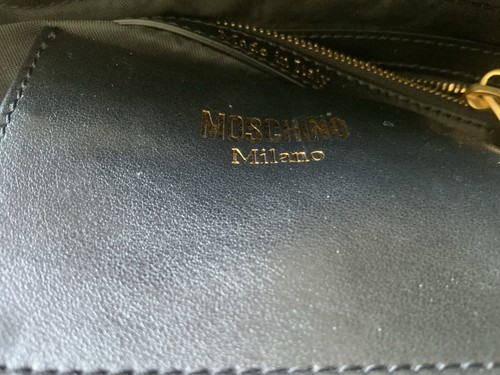 BOLSO BANDOLERA MOSCHINO MILANO COUTURE TERCIOPELO Y CUERO CON CERTIFICADO DE AUTENTICIDAD - Imagen 17 de 18
