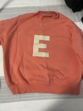 Fear of God Essentials Crewneck 'Coral' Size 14/16 In Big Kids One Worn Once 