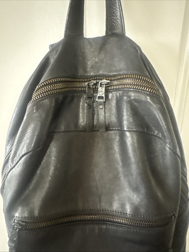 Mochila con cadenas para muñecas dominó de cuero negro ceniza con mantequilla - Precio de venta sugerido por el fabricante 485 USD - ¡BUEN ESTADO! - Imagen 4 de 15