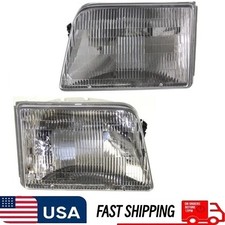 1993-1997 Ford Ranger Headlight Halogen Set Leftright 1993-1997 Ford Ranger Headlight Halogen Set Leftright