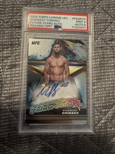 2024 topps chrome ufc khamzat chimaev Auto Future Stars Psa 9 Auto 9