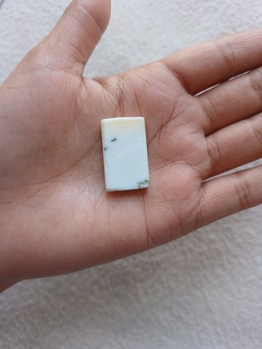 Natural Tree Agate Rectangle Cabochon 25x15x6mm Approx 21.20Cts AMJ712 - Picture 2 of 3