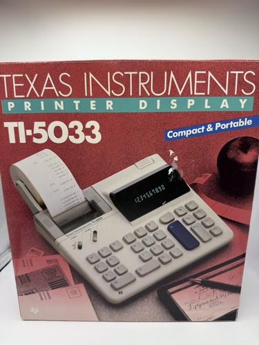 Vintage Texas Instruments TI-5033 10-Digit Printing Accounting Calculator - Picture 1 of 6