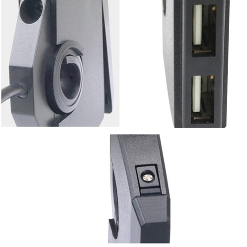 Prise chargeur double USB innovante pour moto conçue pour les cyclistes moderne - Photo 12 sur 12