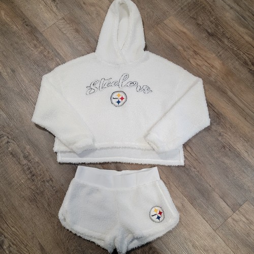 NFL Pittsburgh Steelers Set Women’s Small Sleepwear Sherpa White NWOT - Picture 2 of 15