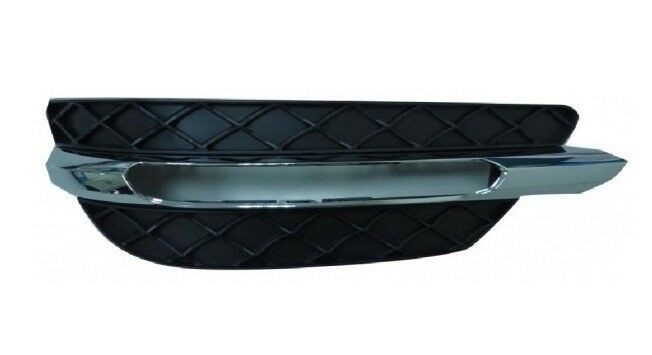 Fits Mercedes C-Class W204 Saloon 2011-2014 Fog Grille W/ Chrome Moulding O/S