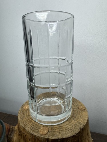 Vintage Set of 4 Anchor Hocking Manchester Clear Tumbler Glass Iconic Design 6" - Picture 4 of 8