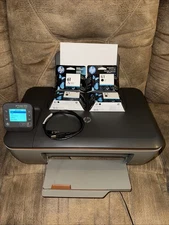 HP Deskjet Bundle 3510 All-In-One Inkjet Printer W/ 3 New Black & 1 New Color