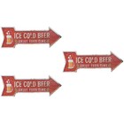 3pcs Creative Retro Door Knob Hanger Tag Legend for Home Bar Decoration