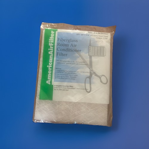 24"x15"x1/2" {LOT OF 2}Window Air Conditioner Fiberglass Filter, AAF Cut-to-fit - Picture 1 of 2