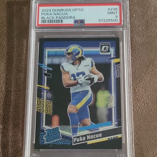 2023 Puka Nacua Donruss Optic Black Pandora 1/25 PSA 9
