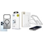 Etui 3MK iPhone 17 Pro Frosty MagCase czarne + szkło hartowane