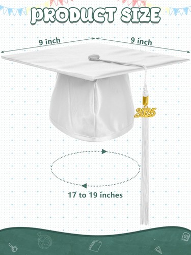 QZYL Preschool Graduation Cap and Gown Set Unisex Kindergarten Graduation Out... - Picture 3 of 7