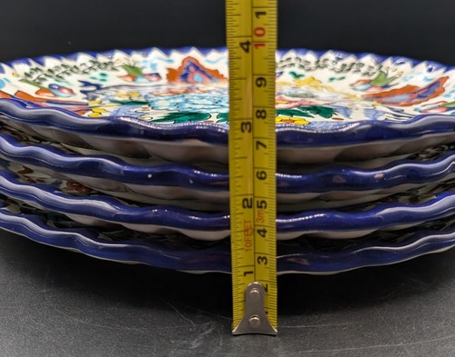 Set 4 Talavera Pottery Floral Dinner Wall Plates, Mexico, 11 Inch, EUC - Picture 15 of 16