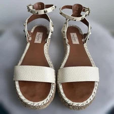 VALENTINO GARAVANI Rockstud Ankle strap Flat Sandal 38