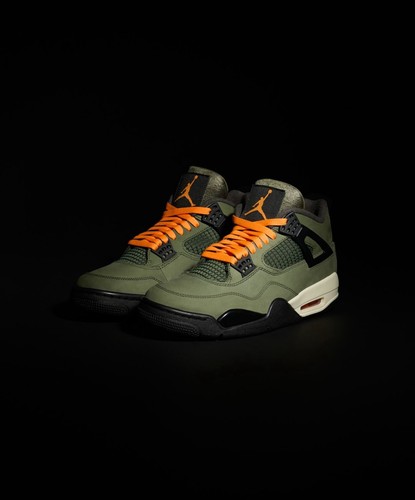 Undefeated x Nike Air Jordan 4 Retro 2025 Olive Green Orange Size 11 Confirmed